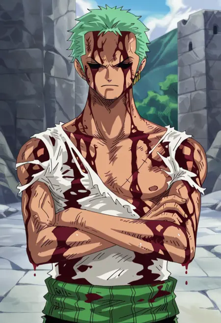 Zoro's Nothing Happened Pose - Roronoa Zoro (One Piece)