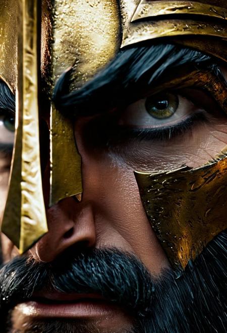 (((cinematic film photo, extremely details, photo of Mind blowing depth and foreground clarity))) stunning, high quality, photorealistic, photo very large view of Leonidas and his 300 Spartans ((dramatic lighting, detailed atmosphere), dark, moody), intricate details), volumetric lighting, high resolution, 8k, best quality, hyper detailed, ultra detailed, ultra high definition, 8k, super sharp focus, golden ratio, great detail of textures ((masterpiece))