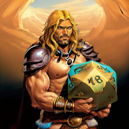 human male barbarian, fantasy art, dungeons and dragons, portrait, blonde hair