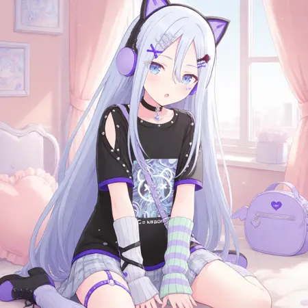 Dark Decora Cat Girl (Yoisaki Kanade) / Project SEKAI