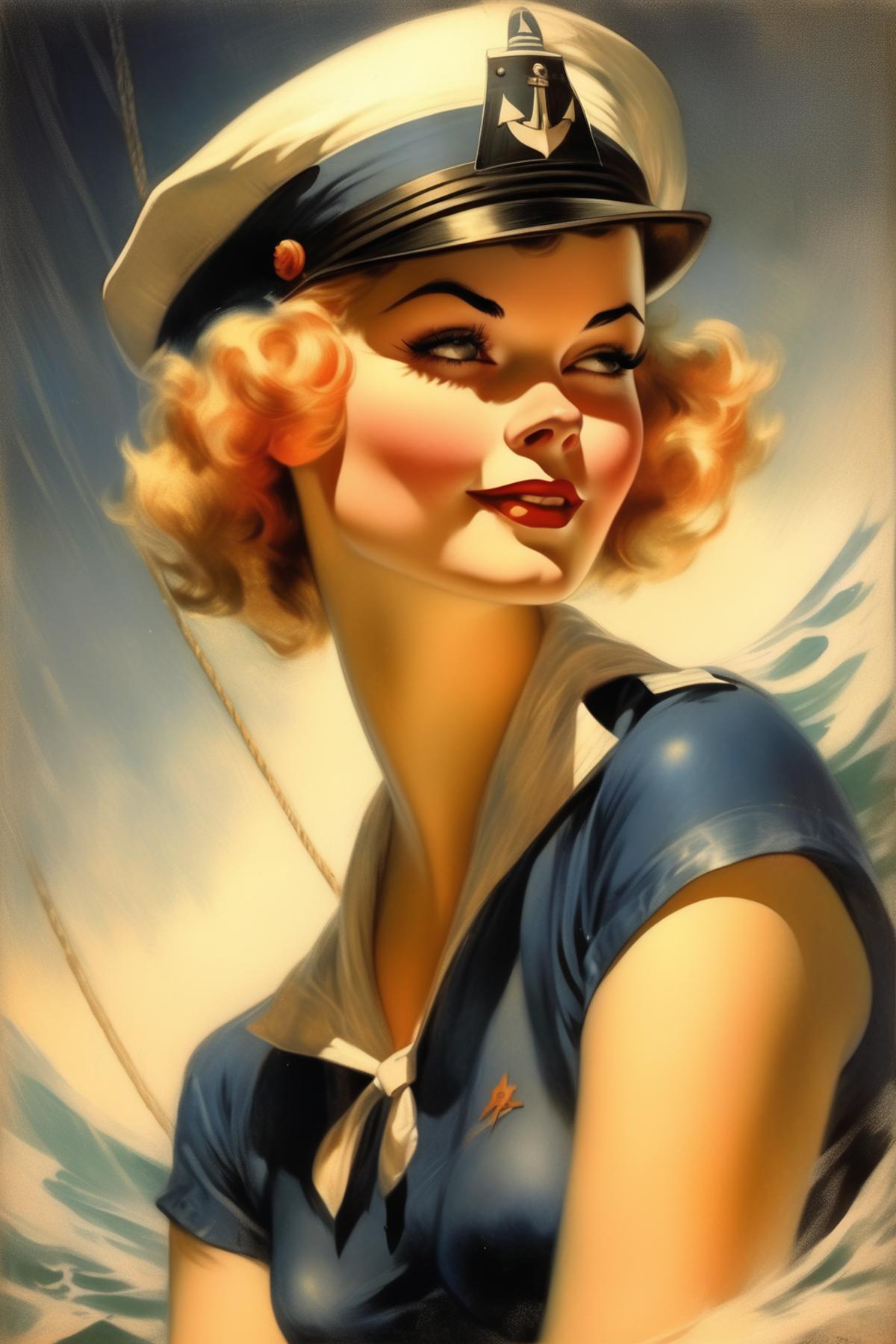 Rolf Armstrong Style image by Kappa_Neuro