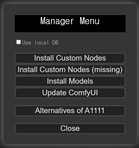 ComfyUI Manager v0.6