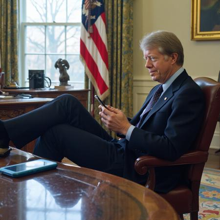 'Jimmy Carter (Presidency)' - [CELEBRITY] [LORA] [FLUX] - spectrum_0013 by 'AI_Characters' v2.0