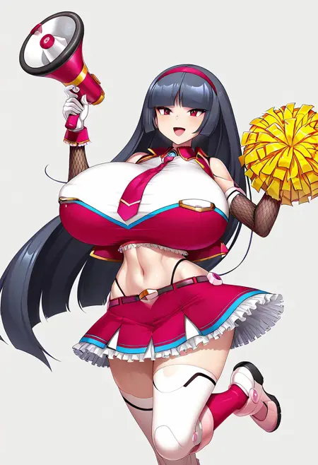 Cheerleader Koukawa Asuka Costume - Taimanin RPG