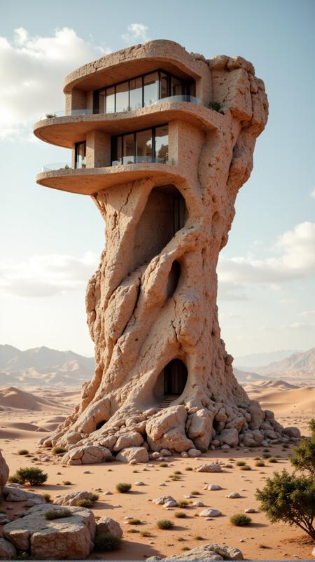 FLUX High Quality Impossible Villas in Nature v1.0