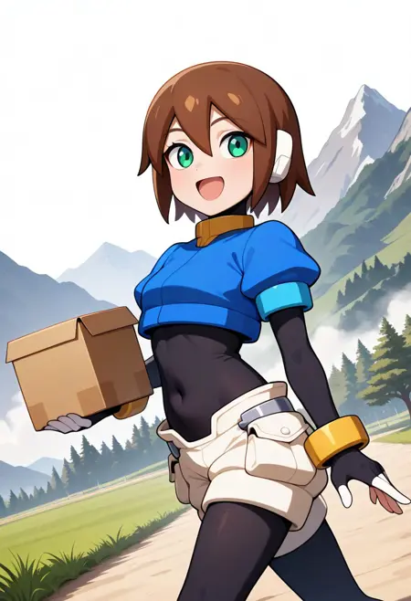 [IL] Aile (Hu+X+ZX) and Prairie (Mega Man ZX) / エール (Hu+X+ZX)とプレリー (ロックマンゼクス)
