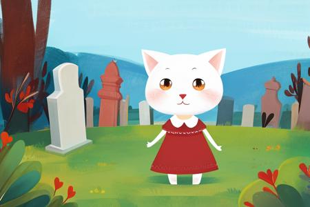 masterpiece,best quality,solo,a white cat with red dress,chibi  ,cemetery,  <lora:childbookv6-000032:1:1,0,0,0,0,0,0,0,1,2,2,1,0.6,1,0.6,0.5,0.5,2,1,2,1,1,1,1,1,1>