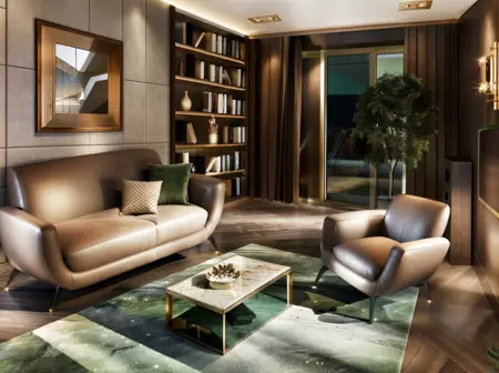 Luxurious livingroom interior