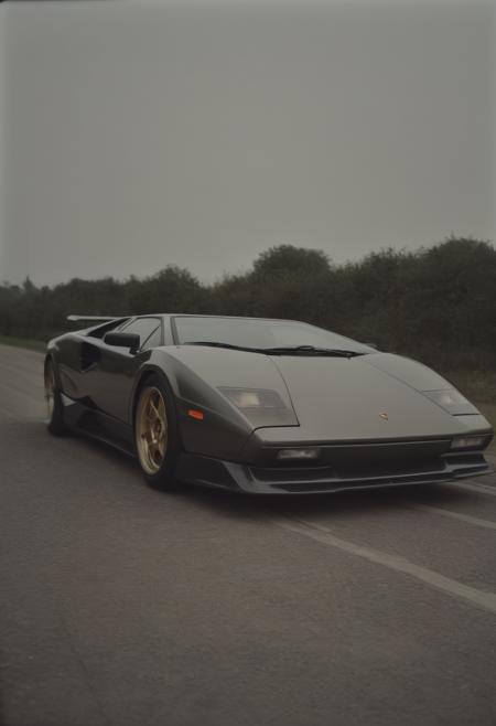 analog film photo countach,<lora:CHV-Zoom-000005:1>,Cornelisz Hendriksz Vroom vehicle,car, . faded film, desaturated, 35mm photo, grainy, vignette, vintage, Kodachrome, Lomography, stained, highly detailed, found footage