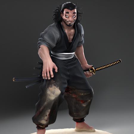 Miyamoto Musashi (Baki) - Miyamoto Musashi (Baki) | Stable Diffusion ...