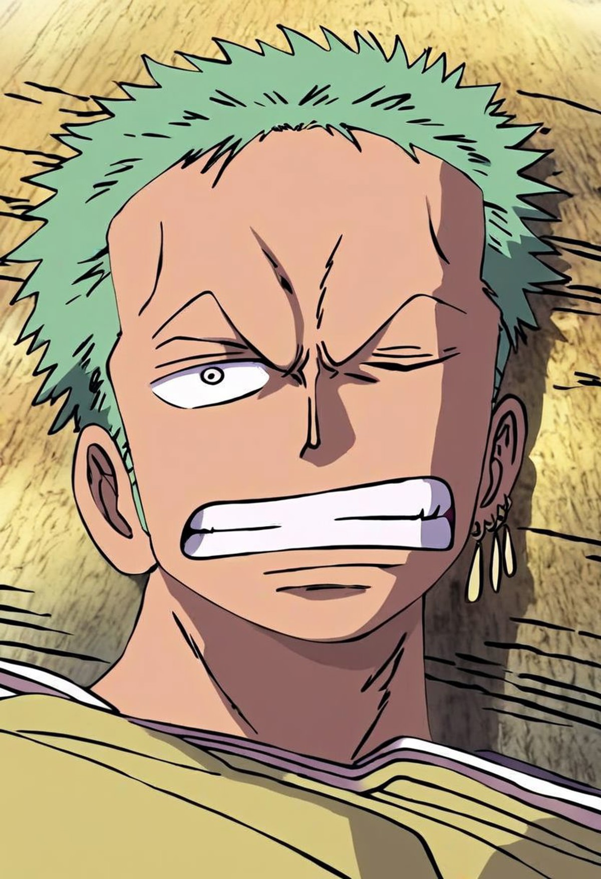 Rononoa Zoro FIRST OLD DESING in beach, masterpiece, UNGRY  Ultradetailed, high definition, absurd definition, Intrincate ...