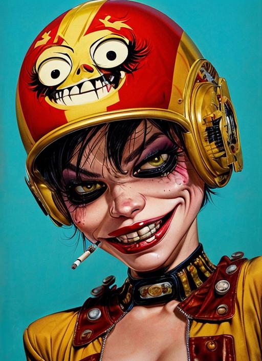 Jamie Hewlett Style (Gorillaz, Tank Girl) image by bugmaister