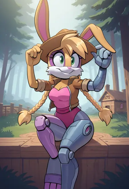 Bunnie Rabbot/D'Coolette - Sonic Archie Comics