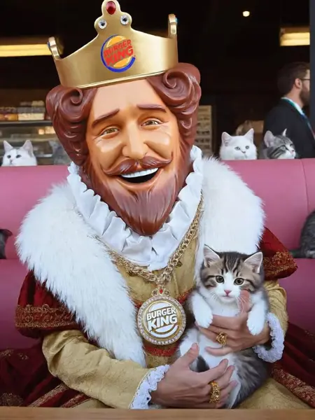 Burger King Mascot - Flux & Qwen