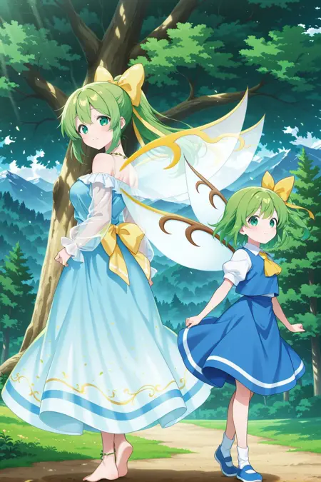 Daiyousei (Touhou Project) & Daiyousei (Ultra-Peaceful Fairy) - 大妖精 (東方)