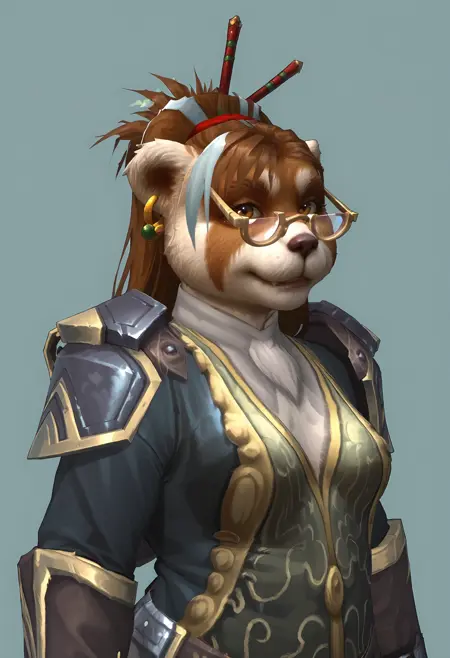 Pandaren Headmistress (OC) - World of Warcraft [SDXL Pony]