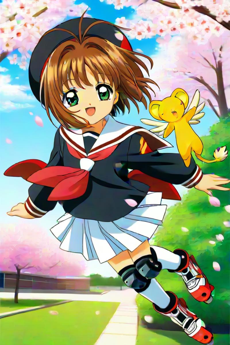 [XL] CLAMP 《Card Captor Sakura(Animation version)》/《魔卡少女樱(动画版)》 木之本樱/大道世知世- Artist Style image by Yumakono