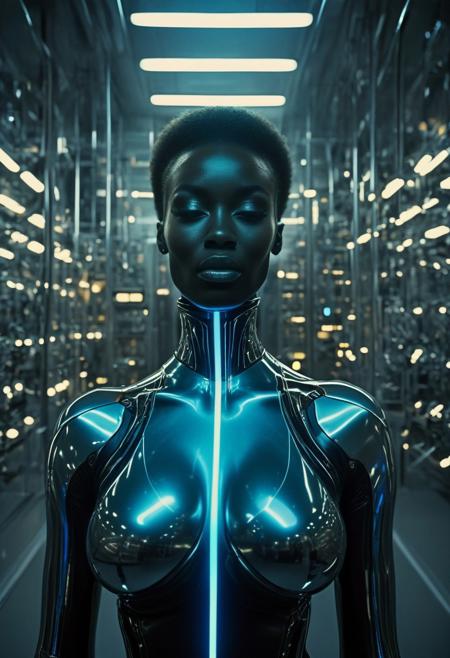 ()Hyoer Realistic:2.0)Polaroid picture of 
a hyper realistic Movie Still of (80 years old ((busty:1.8)) (((african american))) women) 
image of a futuristic, high-tech laboratory, where athletes of all ages and backgrounds are gathered, each with a USB chip plugged directly into their brain. The air is filled with the hum of machinery and the soft glow of LED lights.
The athletes' eyes are closed, their faces serene, as they upload advanced athletic algorithms and skills into their minds. Their bodies begin to glow with a soft, blue light, as their muscles and reflexes are enhanced to superhuman levels.
Capture the surreal, futuristic atmosphere of this scene, where the boundaries between human and machine blur, and the possibilities of athletic achievement are redefined."