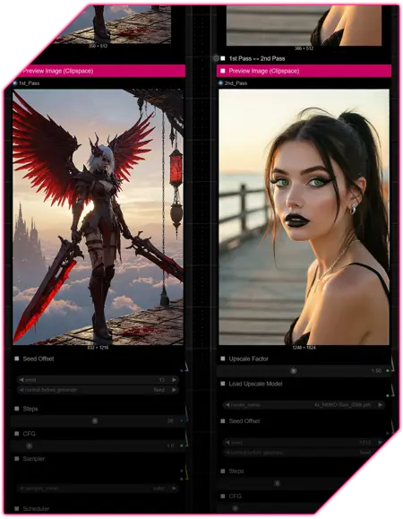 ComfyUI — HiDream Advanced — Daemon +Meta
