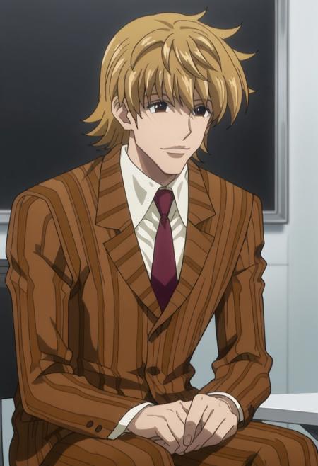 ParistonHXH blonde Pariston hair, brown Pariston eyes