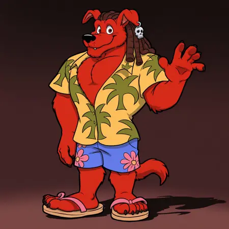 Dee "Dreaded" Wolf Mon (Monster in My Pocket), Furry Character LoRA for Illustrious XL