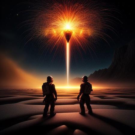 Highly advanced, sparks science_fiction, artifact, fighting lasers coming from hand, god rays, extreme detail, 32k resolution, masterpiece, crying, minerals and ice cream  HDR, hd
gl0w1ngR, reflective, bright lights, splash of color, explosions