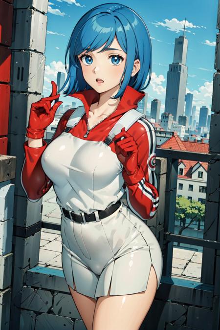 masterpiece, best quality,city, 1girl,
 <lora:lisaV2:0.8>lisa,red gloves, blue hair,
cowboy shot,