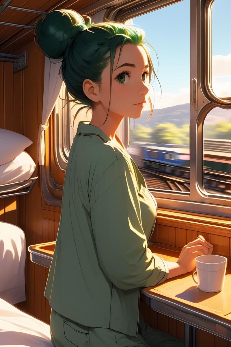 girl like train roomette image by MarkWar