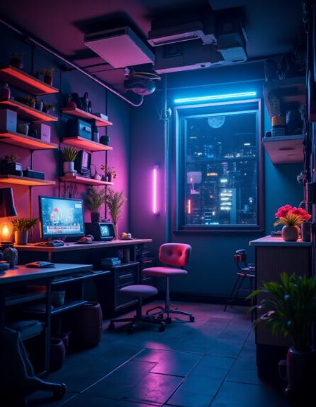 JJ's Interior style - Cyberpunk Flux v1.0