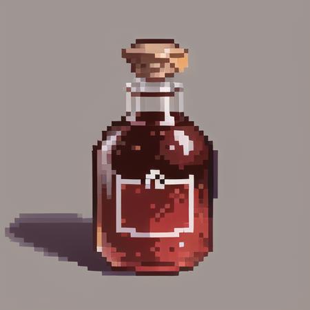 red Liquid,Potion,botle,poison, Magic,pixel,pixel art,pixelart,xiangsu,xiang su,Simple background
<lora:Pixel bottle:1>, masterpiece,best,quality