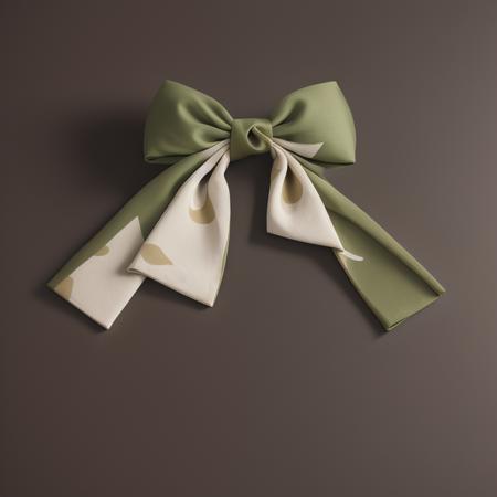 ajd,bow,solo, green bow, star prints bow,
simple background,brown background,
 <lora:bowv2-lion-000003:1>