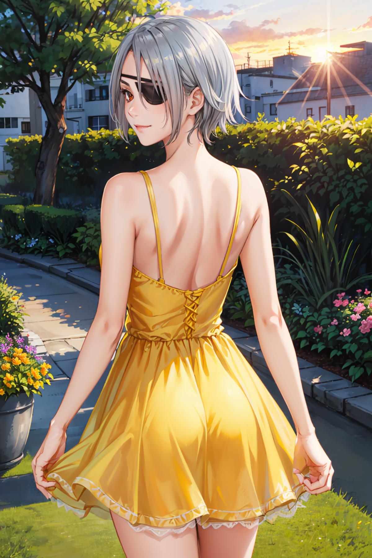 Yellow Sundress - by EDG inspired by ChameleonAI image by novowels