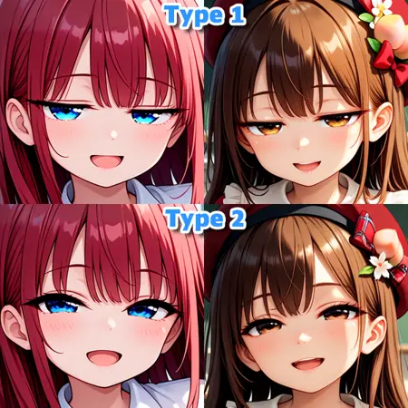 [SDXL] Half closed eyes helper / 細目補助
