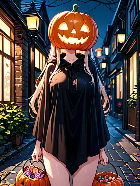 girl like pumpkin head