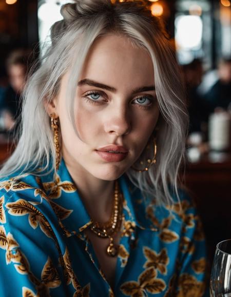 cinematic photo professional close-up portrait photography of the face of a beautiful (((ohwx woman))) at seafood restaurant during Midday, Nikon Z9   <lora:billie_dh128_lora_v2:1.1> . 35mm photograph, film, bokeh, professional, 4k, highly detailed