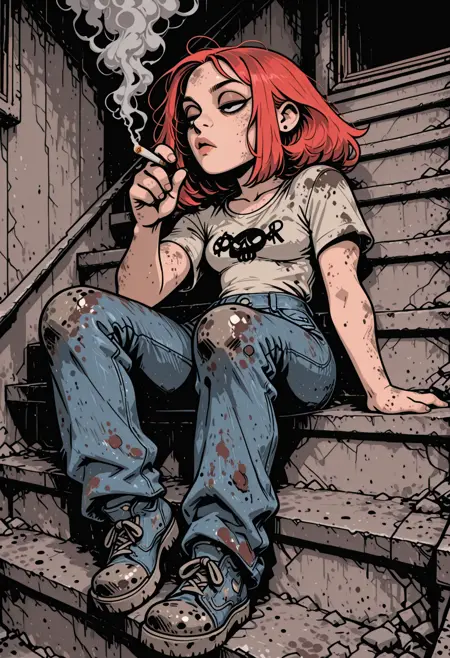 Gribouillis - Punkish pop comic artstyle