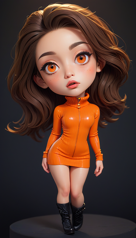 (in ARTIST style:1.7), (masterpiece:1.7), comics style,
somechibi, chibi, gorgeous 1girl, character concept art of a beautiful woman leaning over, orange sweater falling off her shoulder, cleavage, Silhouette Blowing Kisses, seductive, long hair, luscious lips, comic book art, rough colored sketch, (looking at the viewer), (simple background, dark background),
BREAK,
striking siamese large eyes, aligned eyes,
(masterpiece:1.8), (highest detailed:1.8), (angle:1.8), perfectly lighted, (contrast), (saturated), (((sharp focus))), (hyperdetailed:1.3), (intricate details:1.2), (Refined details:1.3),
(best quality:1.5), highly detailed textures, vibrant colors, (finely detailed beautiful eyes and detailed face),extremely detailed CG unity 8k wallpaper, (masterpiece:1.8), (highest detailed:1.8), (angle:1.8), perfectly lighted, (contrast), (saturated), (((sharp focus))), (hyperdetailed:1.3), (intricate details:1.2), (Refined details:1.3), (best quality:1.5), highly detailed textures, vibrant colors,
(ultra sharp focus:1.8), (detailed skin:1.8), (thin lines:1.8), (best quality:1.8), <lora:glowneon_xl_v1:0.7>
<lora:SomeChibi_Chibi_Style:1>