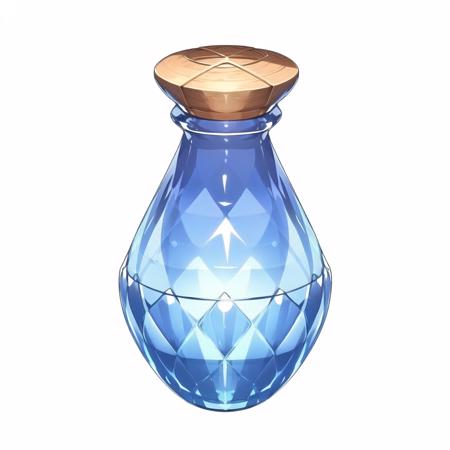 A bottle, game bottle, beautiful pattern, heart, no person, still life, transparent, white background, reasonable structure, game icon, (2d),<lora:Gameiconresearch_bottle3:0.6>