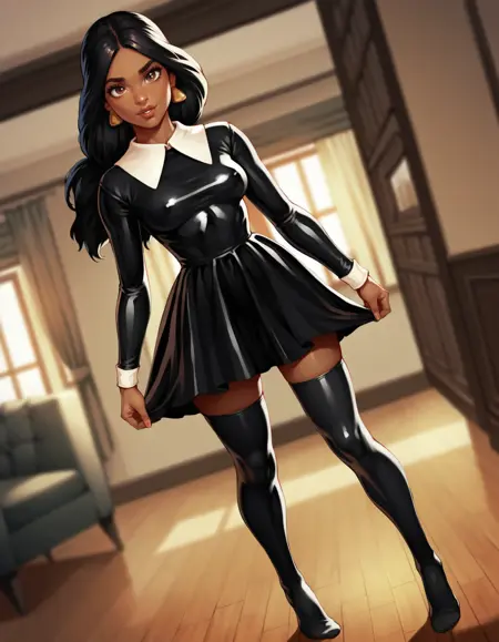 Latex Wednesday Dress