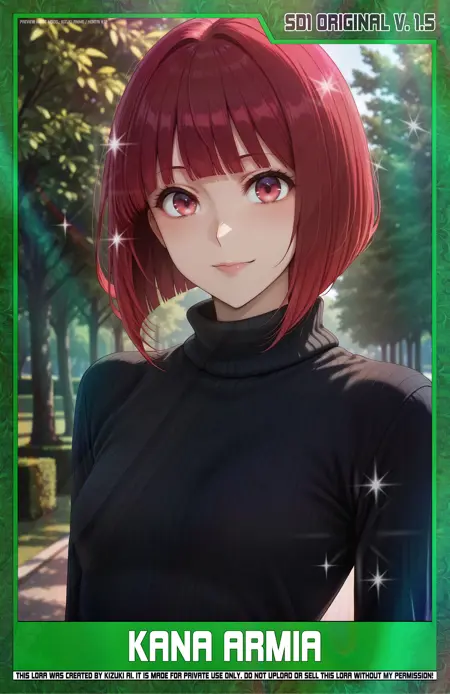 KizukiAi - Oshi no Ko - Arima Kana LoRA [SD1 - Original V1.5]