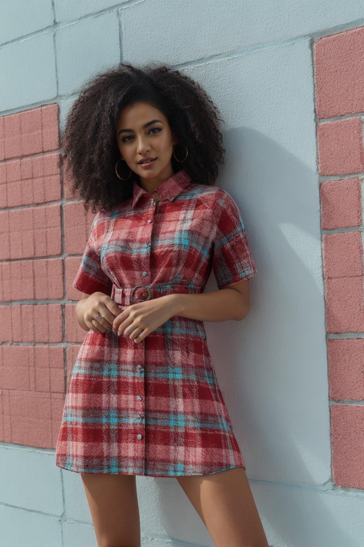 Plaid Dress with attached Cape image by freckledvixon