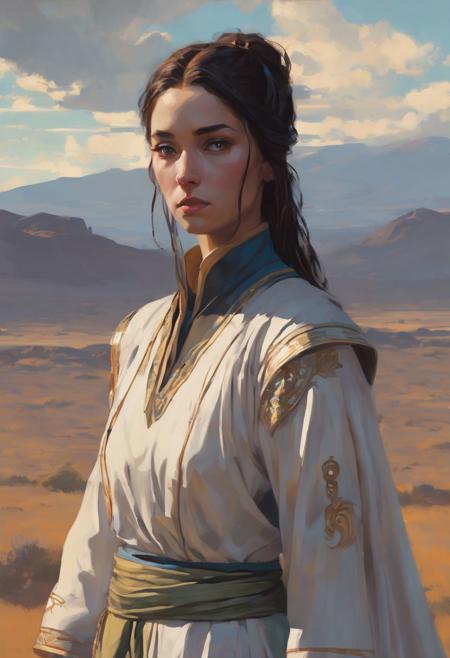wide angle lens, depth of field, best quality, ultra high res, backlighting, concept art creation mixture, (Syd Mead and Ralph McQuarrie), 1girl, (half asian half french), looking forward, strong and sensitive posture, long hair flowing in the wind, 23 Years old, detailed face, beautiful face, overflow, long blue and dark brown hair. green perfect eyes carrying a blade over the ground, walking through the mongolian dessert, late 14th century, glowing, shine, dazzling, princess
<lora:HKStyle:0.80>, HKStyle,
<lora:add-detail-xl:0.80>,
<lora:quality1:0.80>,
<lora:extremely_detailed:1.5>, extremely detailed,
<lora:ral-elctryzt-sdxl:0.6>,