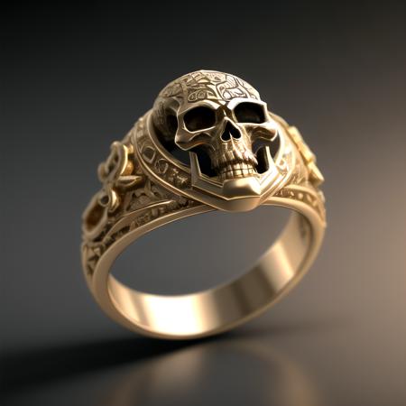 masterpiece, best quality, intricate detail, octane render, hdr,
no humans, simple background, black background, grey background, depth of field, gradient background,
ring, golden, cute skull in ring,
<lora:ElderRing:1>