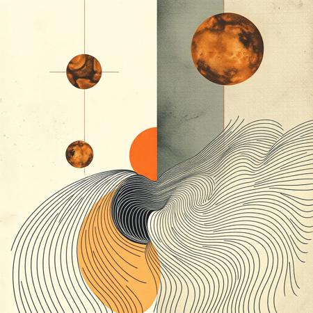 India stye 
An abstract illustration depicting transformation: from ordered geometric shapes to free organic lines.​​​​​​​​​​​​​​​​