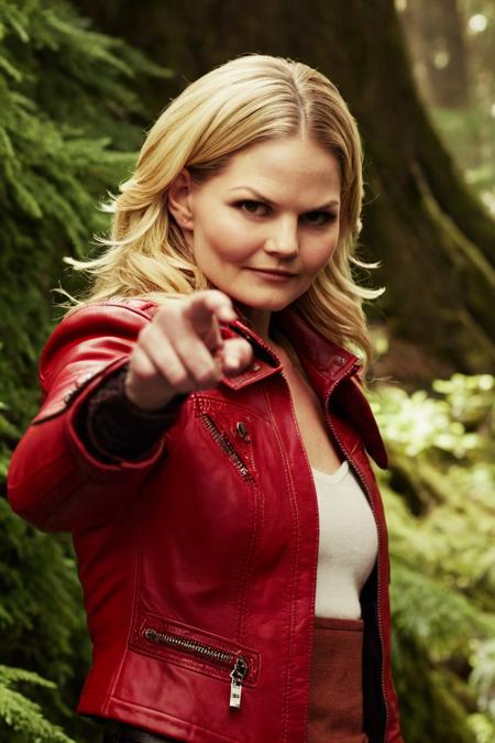 emma swan jennifer morrison red leather jacket