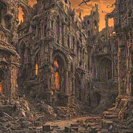 Stunning medieval ruins, 
orange and black light effect, 
complex background, 
highly intricate detailed, 
intricate details, 
shadow effect, 
bright and detailed design, 
day light, 
UHD drawing, 
trending on artstation, 
sharp focus, 
studio photo, 
intricate details, 
highly detailed, 
by greg rutkowski, 
trending on artstation, 
sharp focus, 
studio photo, 
intricate details, 
highly detailed, 
by greg rutkowski