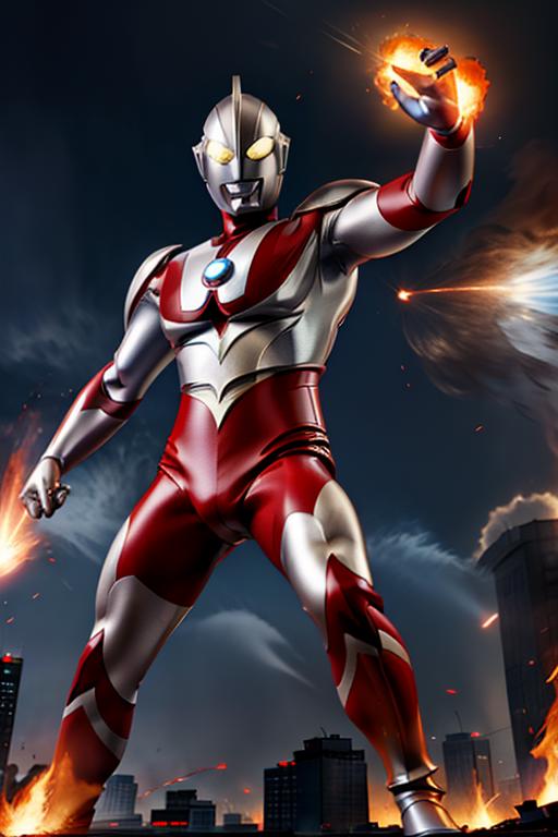 Ultraman/初代奥特曼Lora模型 image by Yumakono