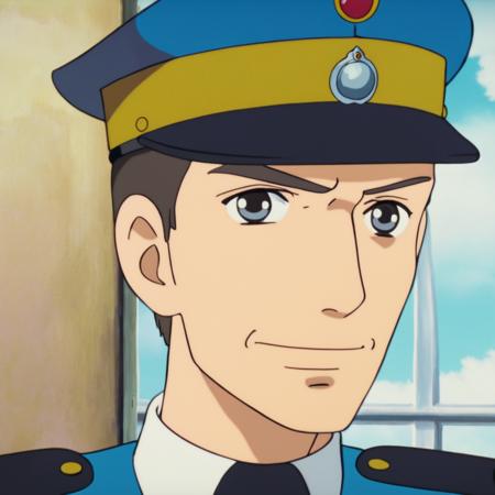 anime screencap in vwst artstyle of a police officer, closeup, hd, 4k, high-quality