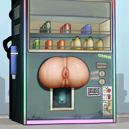 why is she embedding in the Vending Machine?