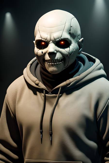 photorealistic fantasy concept art of nightmare horror sans, dynamic lighting, ambient background, stunning visuals, creepy, (studio quality:1.1), (8k uhd:1.1), (ultra realistic:1.1), (photography:1.1), (photorealism:1.1), (realistic:1.1), (detailed:1.1), (massive scale:1.1), (max detail:1.1), (soft lighting:1.1), (studio lighting:1.1), (photoshop:1.1), (portrait:1.1)